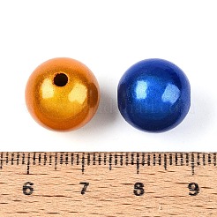 Sprühen gemalte Acrylperlen-Spitzlackiert&nbsp;MACR-Q154-14mm-01M-01