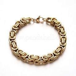 Trendige byzantinische Kettenarmbänder aus 304 Edelstahl&nbsp;BJEW-L510-06