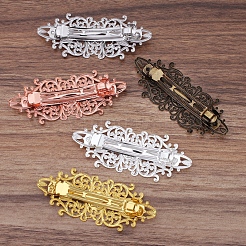 Accessori vintage per capelli di risultati del barrette dei capelli di ferro&nbsp;OHAR-PW0001-035S