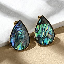 Boucles d'oreilles à tige en acier inoxydable 304&nbsp;EJEW-C138-01G