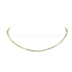 Collane con perline di ematite sintetica non magnetica e perle naturali miste sfaccettate rotonde e rotonde galvanizzate.&nbsp;NJEW-JN06549