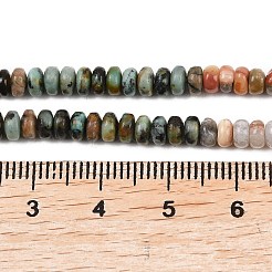 Stränge aus natürlichem afrikanischem Türkis (Jaspis)&nbsp;G-Z135-C07-2x4mm