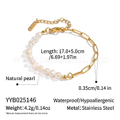Braccialetti vintage francesi con perle naturali&nbsp;HS0908-1