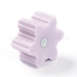 Bougies d'aromathérapie sans fumée en forme de flocon de neige&nbsp;DIY-C001-01D
