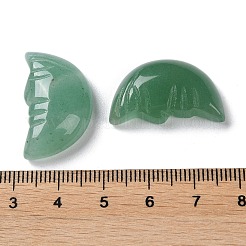 Natürlicher grüner Aventurin geschnitzter Heilmond mit menschlichen Gesichtsfiguren&nbsp;G-B062-06D