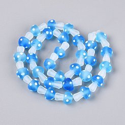 Bereifte handgemachte Bunte Malerei Perlenstränge&nbsp;LAMP-N038-08D