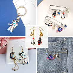 36 Stück 18 Stile Backfarbe Legierung Anhänger&nbsp;FIND-CD0001-02