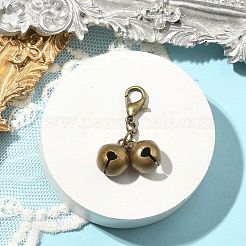Décorations de pendentif cloche en laiton&nbsp;HJEW-JM02457
