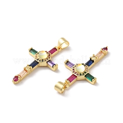 Gestell Messing Zirkonia Anhänger&nbsp;KK-D074-10G