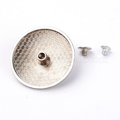 Rivetto a vite solido in lega turchese e imitazione&nbsp;PALLOY-WH0084-09B