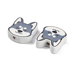 Cuentas de madera impresos&nbsp;WOOD-D289-01A