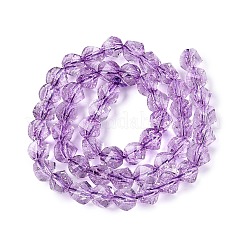Fili di perline di vetro trasparenti screpolate&nbsp;GLAA-N068-02A-06