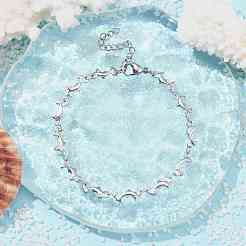 Bracelet à maillons dauphins en acier inoxydable 304 anti-ternissement&nbsp;BJEW-JB09893