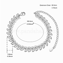 Bracelets à mailles en laiton&nbsp;JB572A