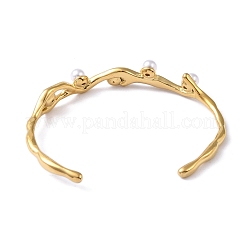 Offene Armreifen aus 304 Edelstahl für Damen&nbsp;BJEW-M313-04G