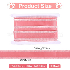 10 Yards Polyester-Spitzenband mit Rüschen&nbsp;DIY-CY0001-23D