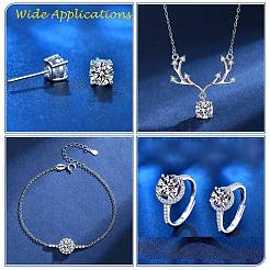 Cabochons de pierres précieuses en vrac de moissanite à taille ronde brillante&nbsp;RGLA-F081-01B