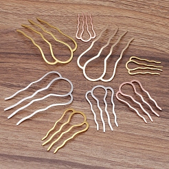 Haarkämme aus Messing&nbsp;OHAR-PW0001-387-AB