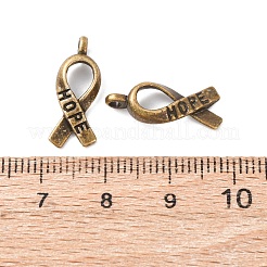 Cinta de la conciencia esperanza colgantes de la aleación del estilo tibetano&nbsp;TIBEP-R344-11AB-FF