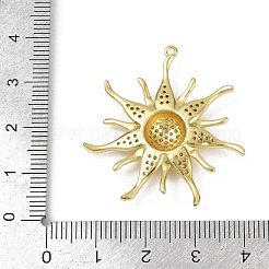 Pendentifs avec zircon cubiques à micro-pavés en laiton&nbsp;KK-M322-47B-G