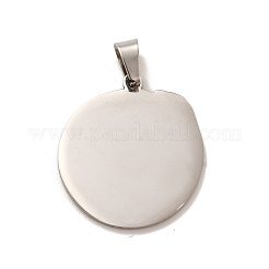 Pendentifs en acier inoxydable 201 anti-ternissement&nbsp;STAS-B037-04P