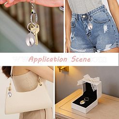 6 porte-clés pendentif médaillon en acier inoxydable 316&nbsp;KEYC-PH01648