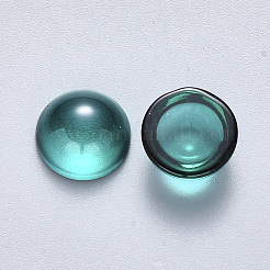 Transparent Spitzlackieren Glas Cabochons&nbsp;GLAA-S190-013C-G04