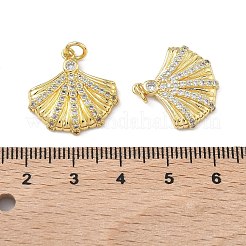 Pendentifs avec zircon cubiques à micro-pavés en laiton&nbsp;KK-Z143-01G-02