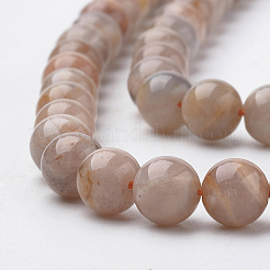 Natürliche sunstone Perlen Stränge&nbsp;G-S150-51-8mm