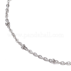 Bracciale scorrevole a catena satellitare in acciaio inossidabile 304 anti-ossidazione&nbsp;AJEW-JB01246-02