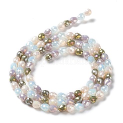 Fili di perle di vertro placcato&nbsp;GLAA-B013-01E