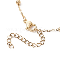 Collier de perles d'hématite synthétiques non magnétiques&nbsp;NJEW-JN04940