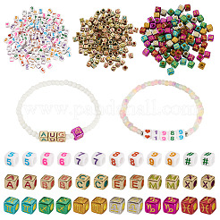 700pcs 3 styles de perles acryliques opaques&nbsp;OACR-PJ0001-01B