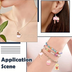 36 pendentif en alliage émaillé pour la Saint-Valentin&nbsp;ENAM-YW0008-75