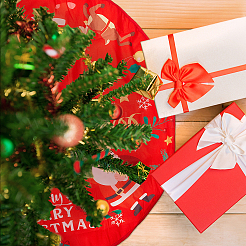 Jupe de sapin de noël en polyester&nbsp;DIY-WH0321-40B