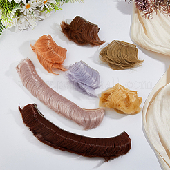 10 stücke 10 farben hohe temperatur faser kurzen pony frisur puppe perücke haar&nbsp;DOLL-DC0001-04
