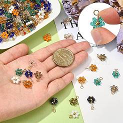 27pcs pendentifs en verre 9 couleurs&nbsp;GLAA-CJ0001-83