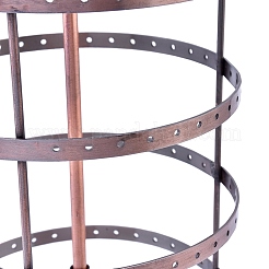 Eisen 4 Ebenen rotierenden Schmuck Veranstalter Ohrringhalter stehen&nbsp;NDIS-K002-03R