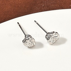 Nuggets Messing Ohrstecker&nbsp;EJEW-F403-01P