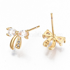 Clous d'oreilles en laiton&nbsp;KK-T062-43G-NF