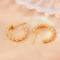 Boucles d'oreilles en laiton avec zircone cubique de micro pave&nbsp;KK-Z166-07G