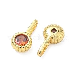 Ottone micro spianare pendenti zirconi&nbsp;KK-L264-01G