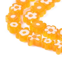 Millefiori a mano fili di perline di vetro&nbsp;LAMP-J035-8mm-08