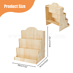 4-stufiger Postkartenständer aus Holz&nbsp;ODIS-WH0038-127