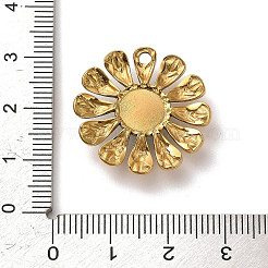 Ciondoli sintetici a forma di fiore turchese&nbsp;STAS-R009-05G-06