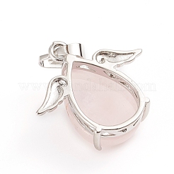Pendentifs de quartz rose naturel&nbsp;G-I275-02I