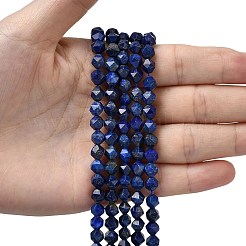 Natürlicher Lapislazuli Perlenstränge&nbsp;G-Z119-A39-01