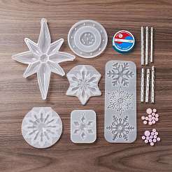 Bausatz für Schneeflocken-Windspiele selber machen&nbsp;DIY-D070-01P