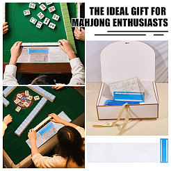 4 lettore di regole del mahjong in PVC&nbsp;AJEW-GL0003-40A