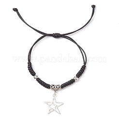 Set di braccialetti con ciondoli a forma di stella in lega da 2 pz&nbsp;BJEW-TA00394